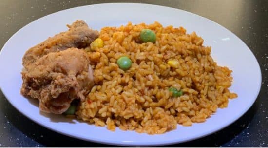 K-Jollof Rice & Breaded Chicken